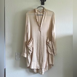 FREE PEOPLE Tunic/Dress, XS, Pale Pink, NWT